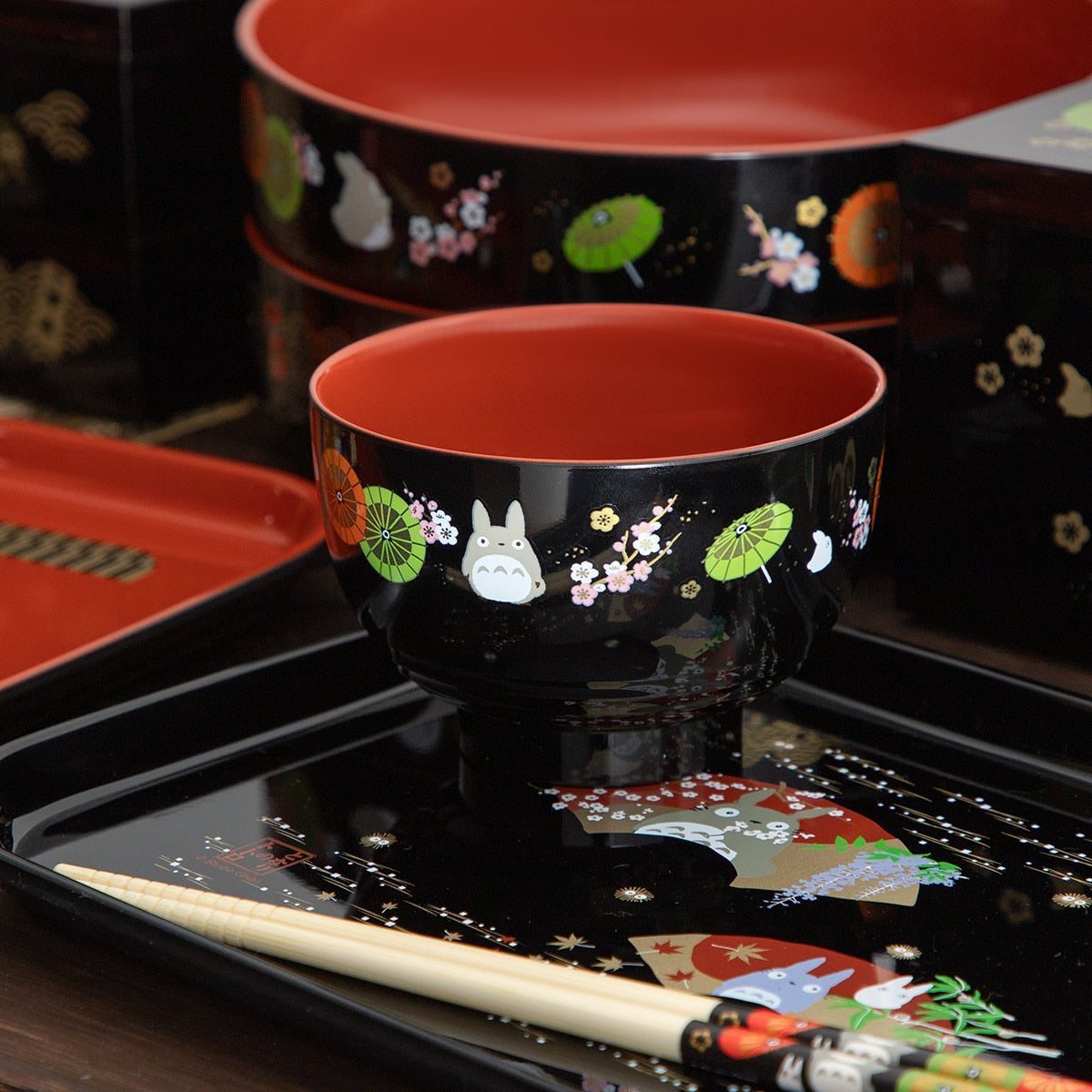 Spirited Away No-Face Lacquered Soup Bowl N2 4973307476037