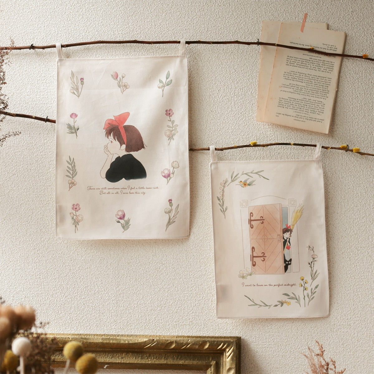 Donguri Closet Kiki's Delivery Service Fabric Poster Opening Door