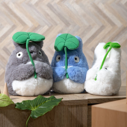 My Neighbor Totoro Little Totoro Plush Holding a Leaf