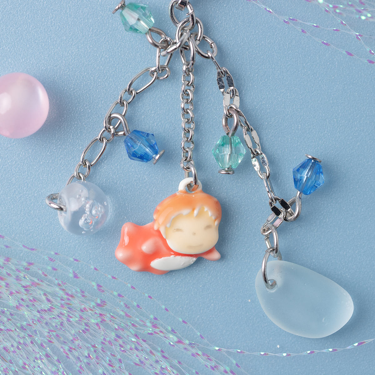 Ponyo on the Cliff by the Sea Earrings Yurayura