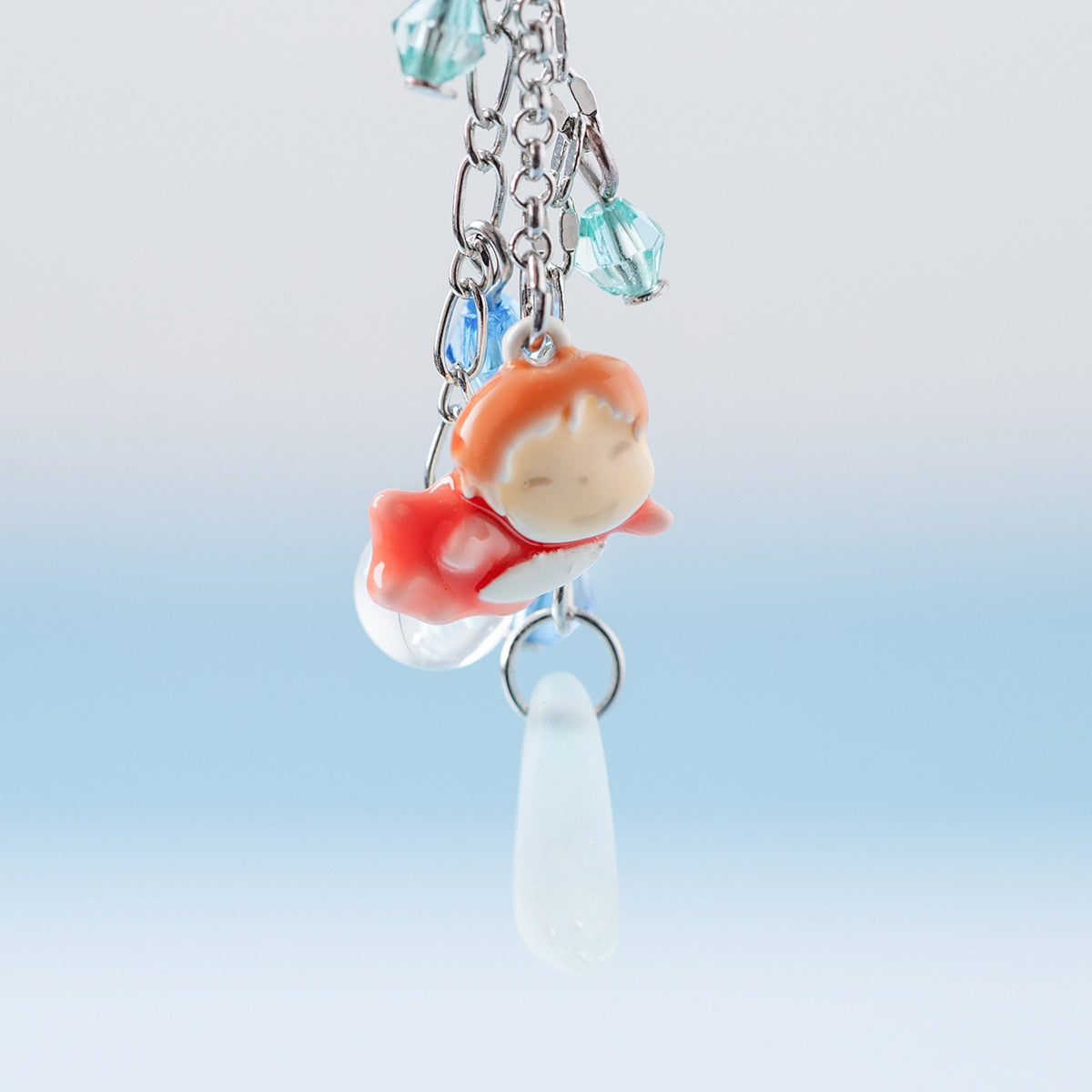 Ponyo on the Cliff by the Sea Earrings Yurayura