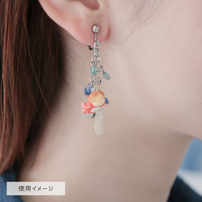 Ponyo on the Cliff by the Sea Earrings Yurayura