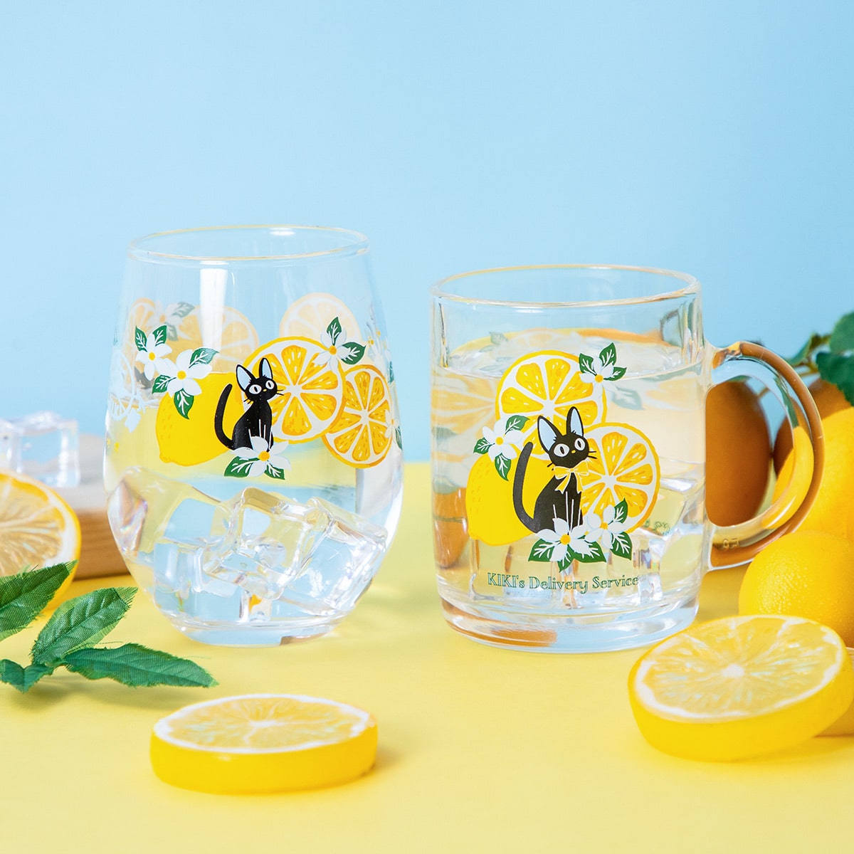 Kiki's Delivery Service Lemon Flower Glass Mug | Studio Ghibli