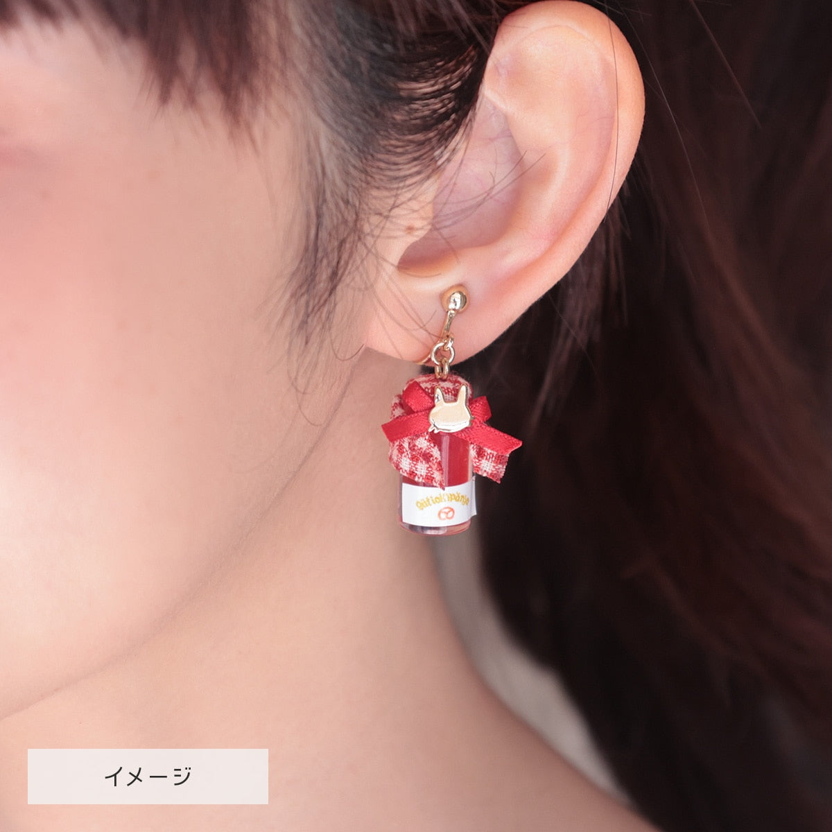 Kiki's Delivery Service Bakery Jam Jar and Jiji Earrings 4990593562893