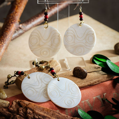 Princess Mononoke San's Shell Earrings - Ghibli Studio