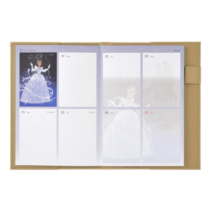 Cinderella Planner & Schedule Book B6 Embossed Storybook CALENDAR & ORGANIZER 2027