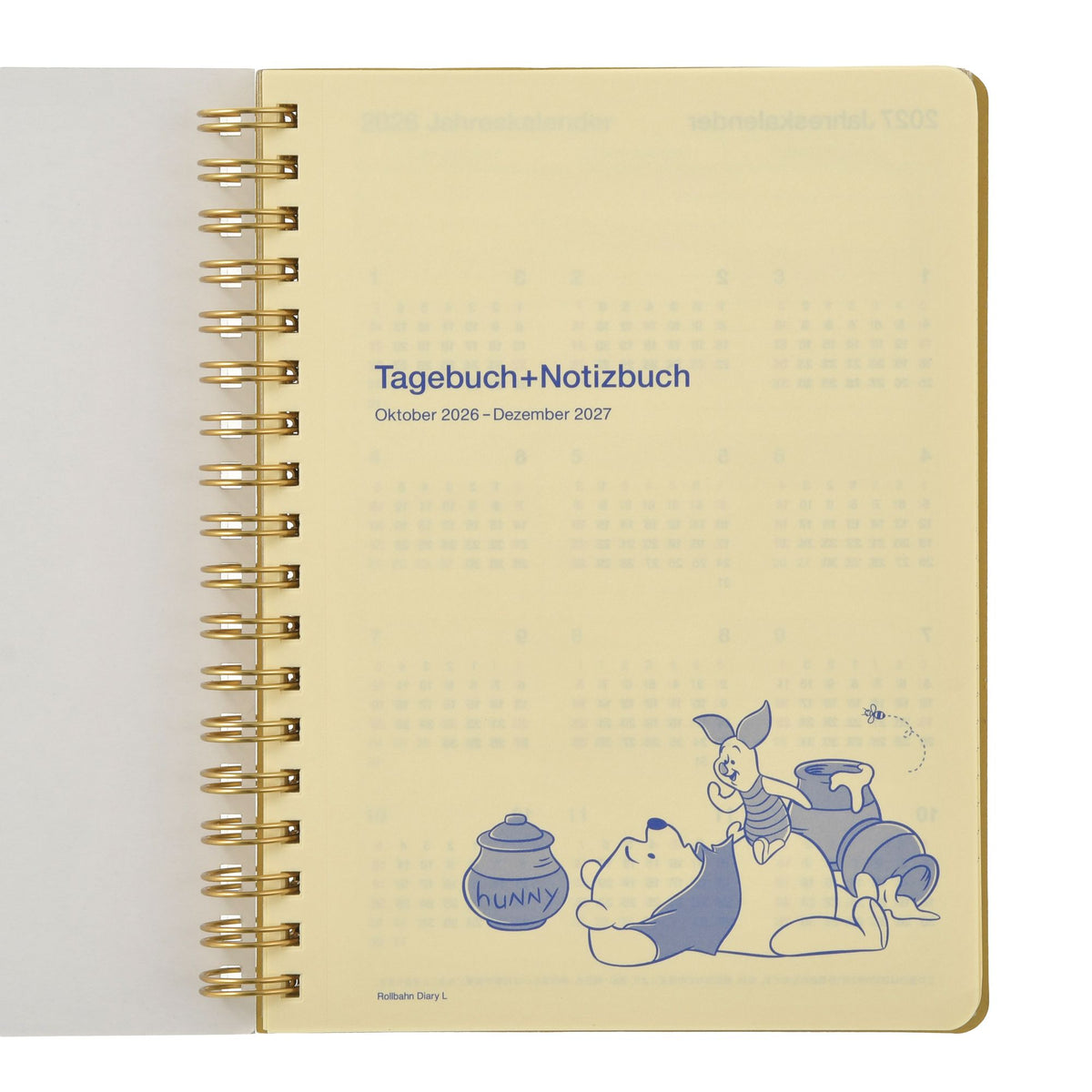 [Delphonix] Pooh & Friends Rollbahn Diary L Planner & Schedule Book CALENDAR & ORGANIZER 2027