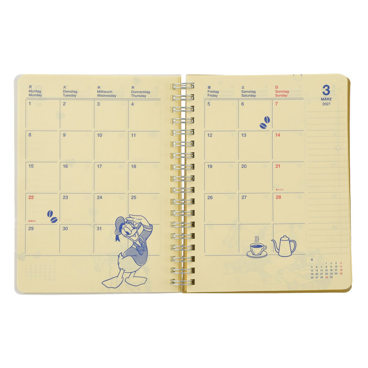 [Delphonix] Donald & Friends Rollbahn Diary L Planner & Schedule Book CALENDAR & ORGANIZER 2027