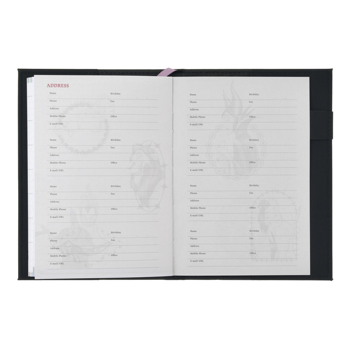 Disney Villains Planners and Schedulers B6 Embossed CALENDAR & ORGANIZER 2027