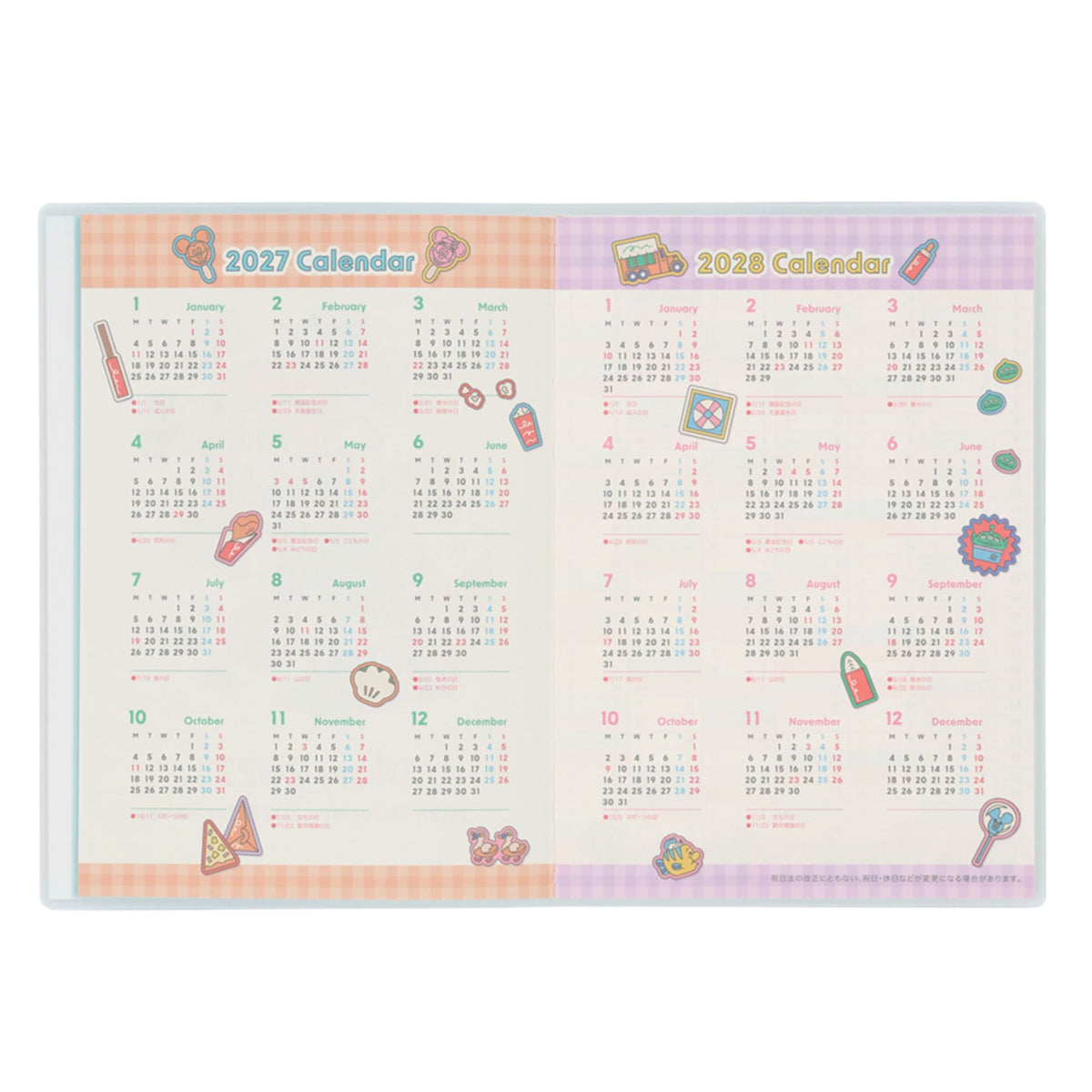 Planner 2027 Mickey Mouse and Friends