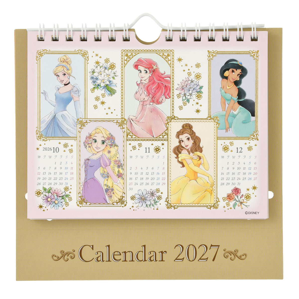 Disney Princess Desktop Pop-Up Metallic Calendar & Organizer: Princess Party CALENDAR & ORGANIZER 2027