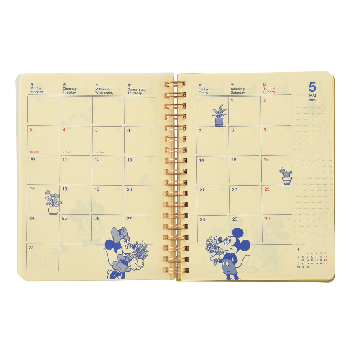 [Delphonix] Minnie & Friends Rollbahn Diary L Planner & Schedule Book CALENDAR & ORGANIZER 2027