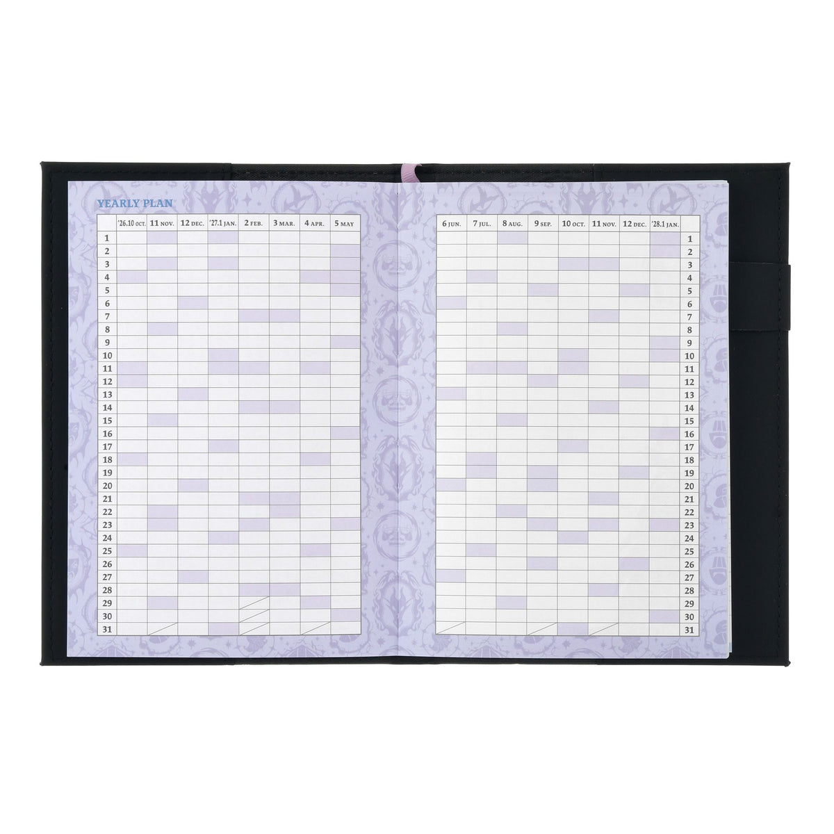 Disney Villains Planners and Schedulers B6 Embossed CALENDAR & ORGANIZER 2027