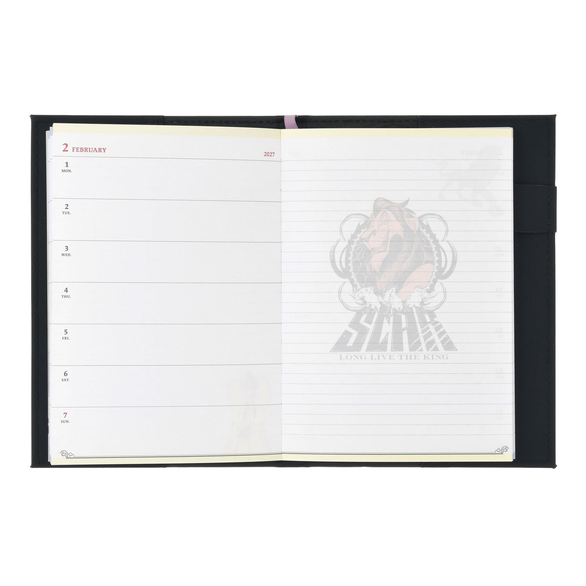 Disney Villains Planners and Schedulers B6 Embossed CALENDAR & ORGANIZER 2027