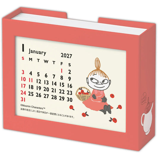 Desk Calendar with Notes (Little My)853495【2027 Year 1[Start of the Month]