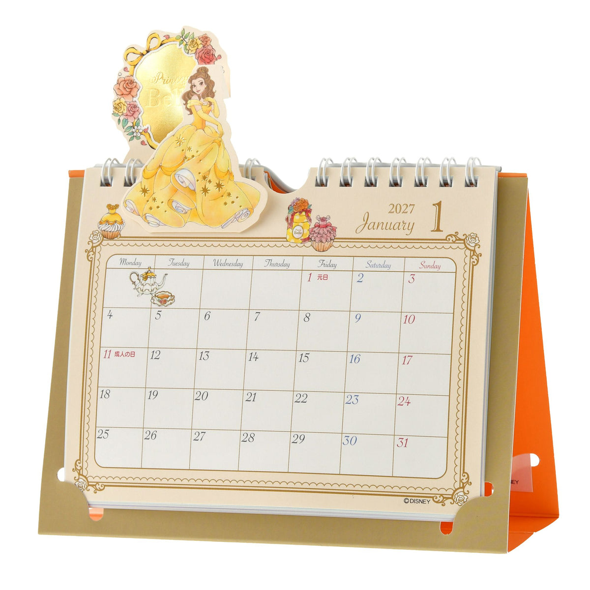 Disney Princess Desktop Pop-Up Metallic Calendar & Organizer: Princess Party CALENDAR & ORGANIZER 2027