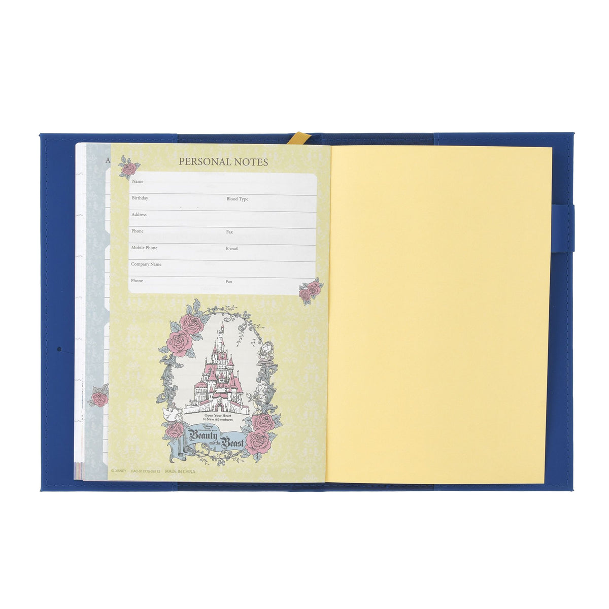 Beauty and the Beast: Planner & Schedule Book B6 Embossed CALENDAR & ORGANIZER 2027
