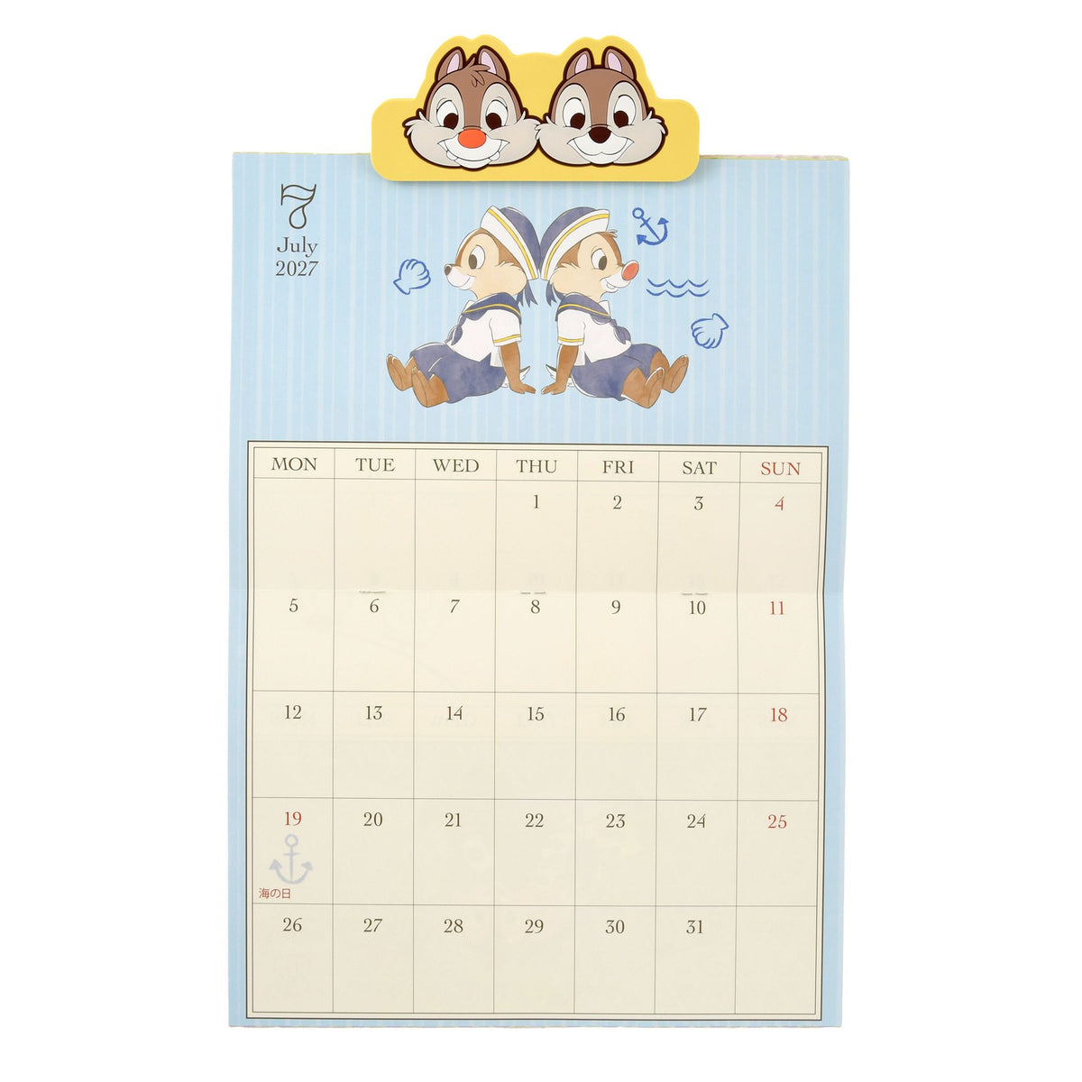 Chip 'n' Dale Wall Calendar with Clip—CALENDAR & ORGANIZER 2027