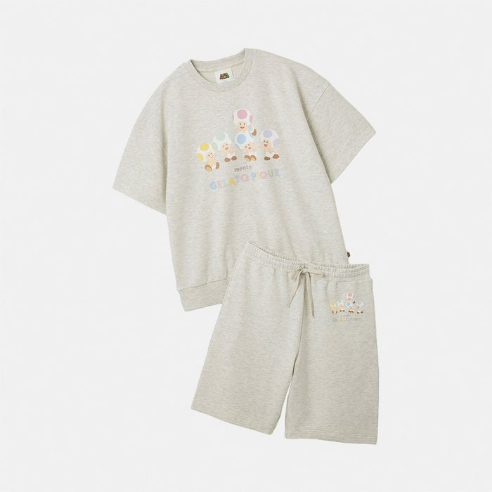 Gelato Pique Super Mario Toad & Yoshi Pullover & Shorts Set NSJ_8_BHANH