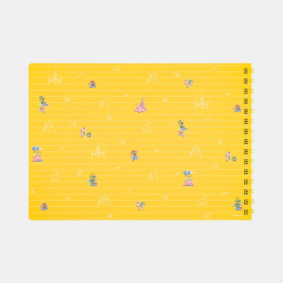 Nintendo Super Mario Family Life A5 Spiral Notebook NSJ_8_ACAA2