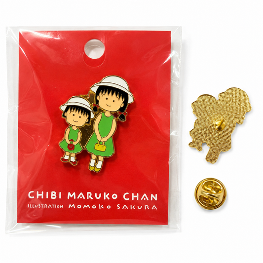 Chibi Maruko Chan & Tama Chan Enamel Pin Badge – Original Design Collectible Brooch - Yorozuya Store