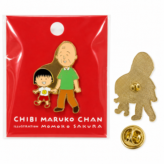 Chibi Maruko Chan & Tomozou Enamel Pin Badge – Original Design Collectible Brooch - Yorozuya Store
