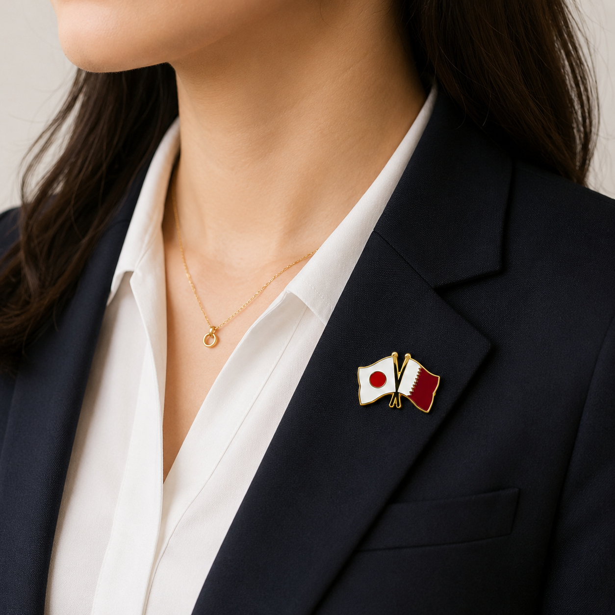 Qatar× Japan Friendship Pin – Expo Osaka 2025 Limited Edition - Yorozuya Store