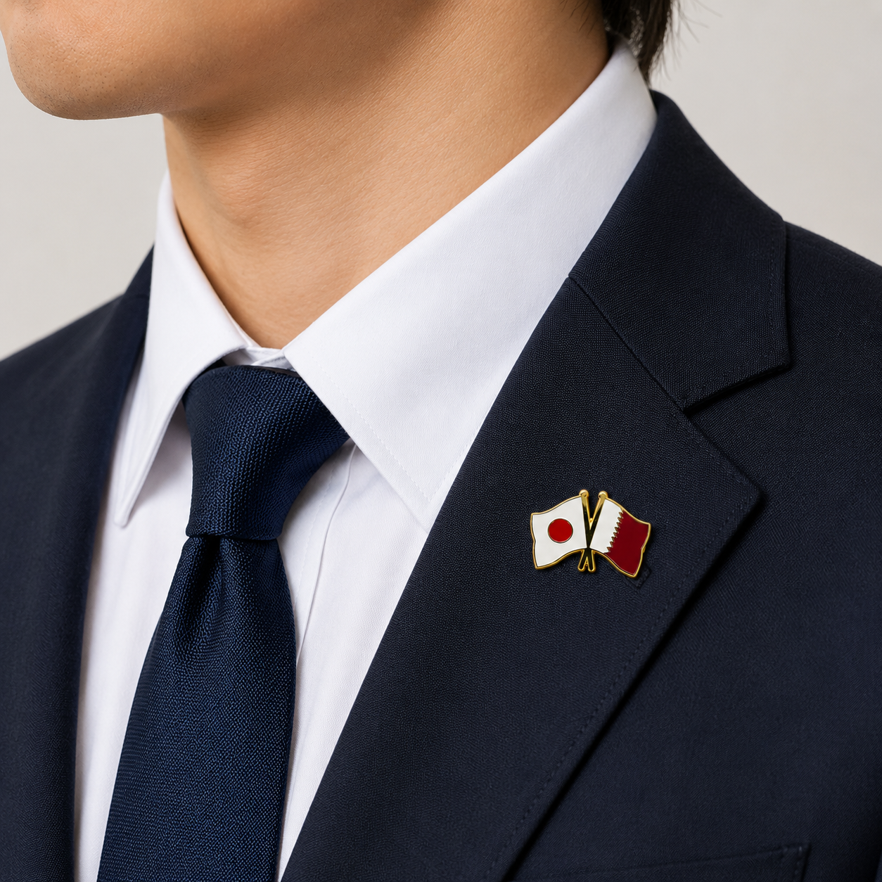 Qatar× Japan Friendship Pin – Expo Osaka 2025 Limited Edition - Yorozuya Store