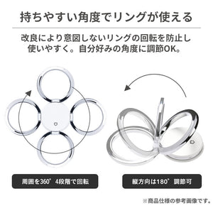 Kirby iFace Finger Ring Holder Flat Type (Kirby Dot)