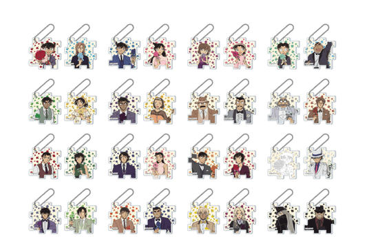 Conan 30th Anniversary Acrylic puzzle Keychain (All 16 types) Complete Box