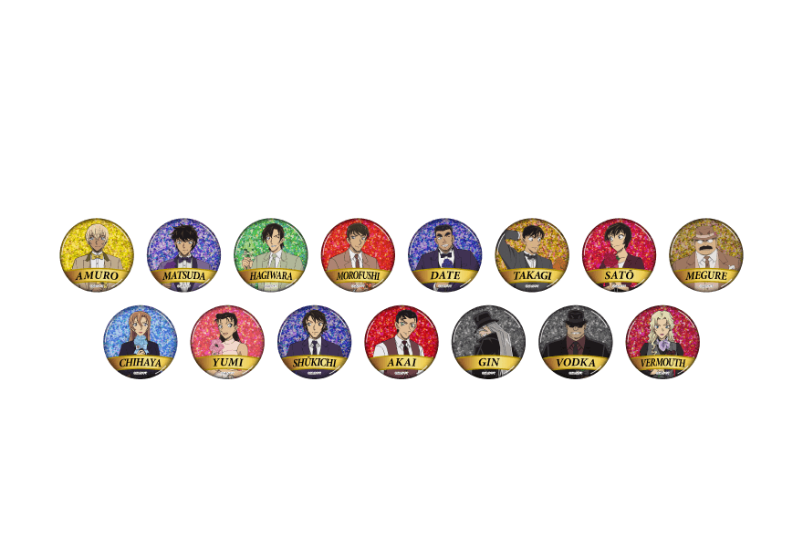 Conan 30th Anniversary Can Badge Group B (All 15 types) Complete Box