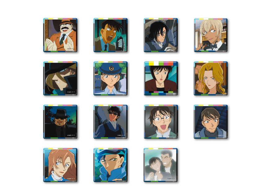 Conan 30th Anniversary Square Can Badge Vol. 2 (15 types / random)