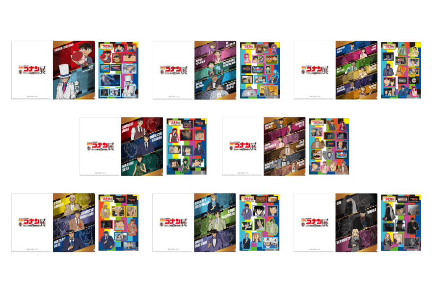 Conan 30th Anniversary Sticker & Clear File Set (8 types in total)