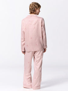 Kirby Satin Pajamas  Pink (Long Sleeves & Long Pants)(S~3XL)