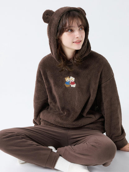 Mofusand Pajama Fleece Set (Brown)