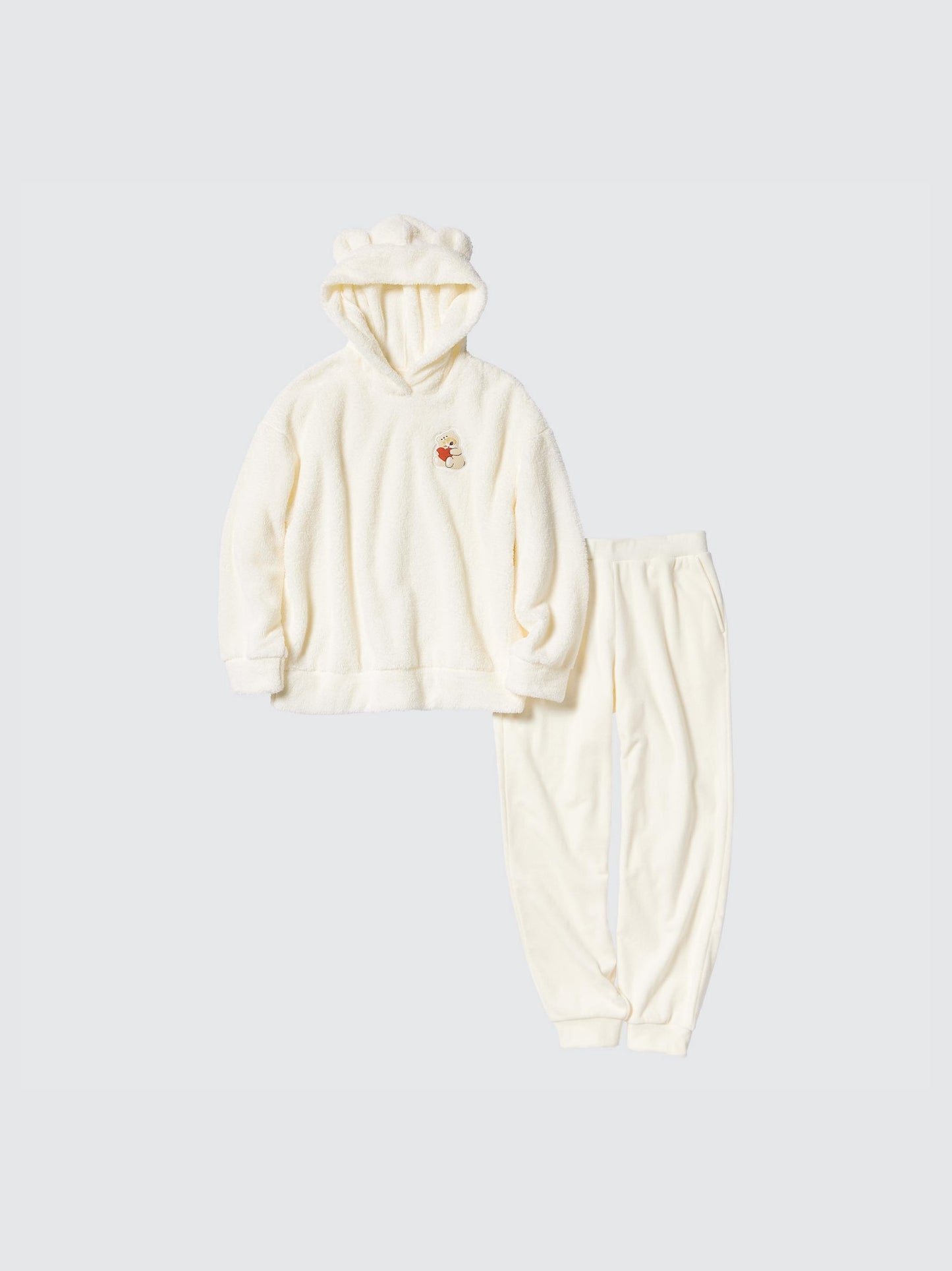 Mofusand Pajama Fleece Set (White)