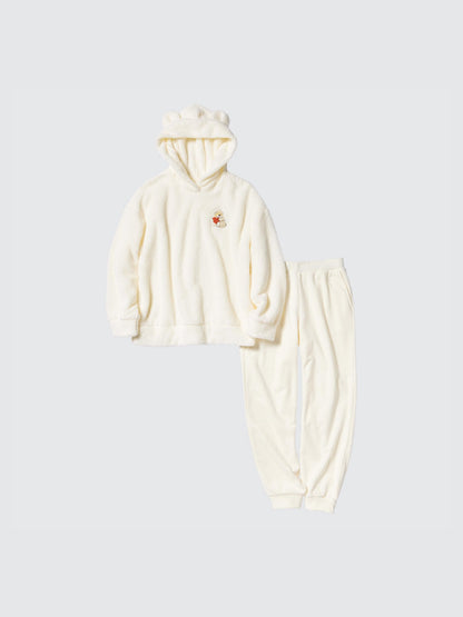 Mofusand Pajama Fleece Set (White)