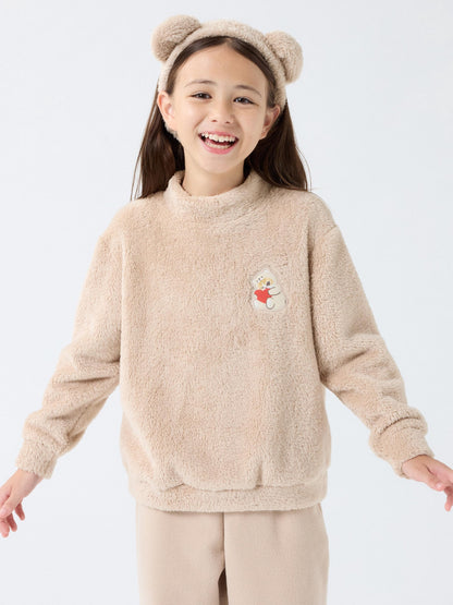 Mofusand Kids Pajama Fleece Set (Beige)