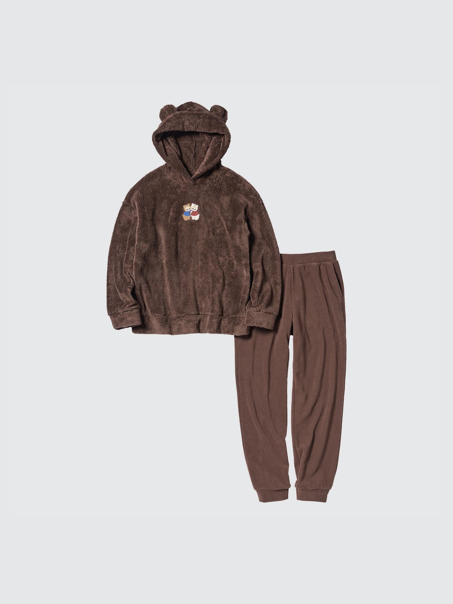 Mofusand Pajama Fleece Set (Brown)