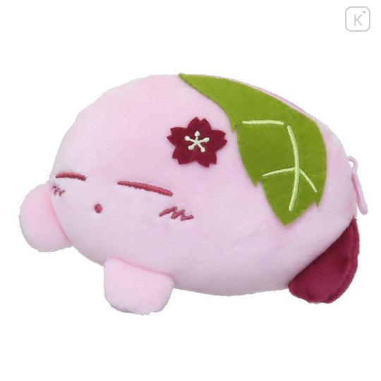 Kirby Mascot Japanese Sweets Sakuramochi Style Mini Pouch