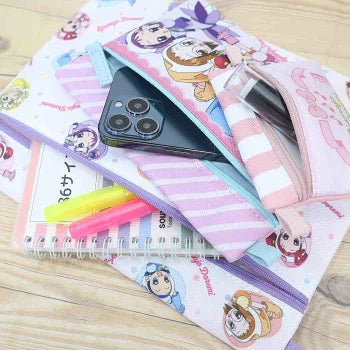 Ojamajo Doremi 3-piece Pouch Set (Yellow) - Doremi Official Store