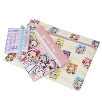 Ojamajo Doremi 3-piece Pouch Set (Yellow) - Doremi Official Store