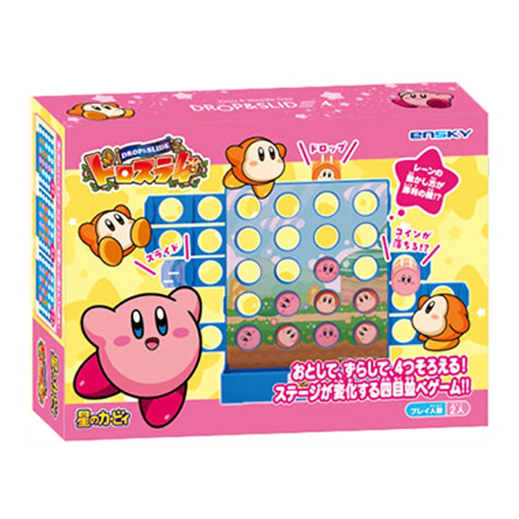 Ensky Kirby of the Stars Goods Kirby and Waddle Dee's Drosla 4 Board Game Four in a Row Toy