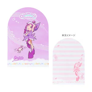 Ojamajo Doremi die-cut memo pad, 6 designs [M size 1/2] - Doremi Official Store