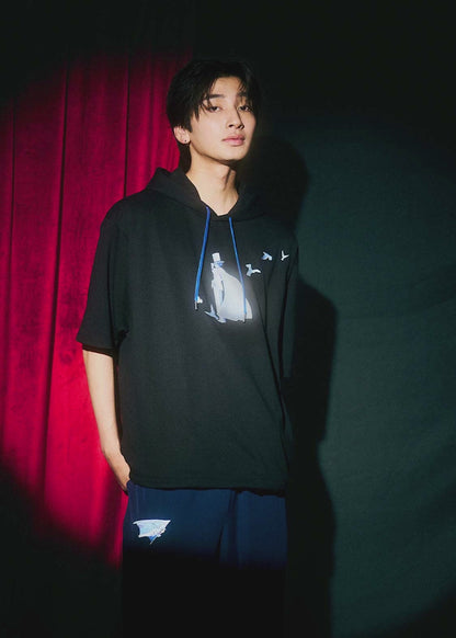 Detective Conan The Magician Under the Moonlight Big Silhouette Hoodie