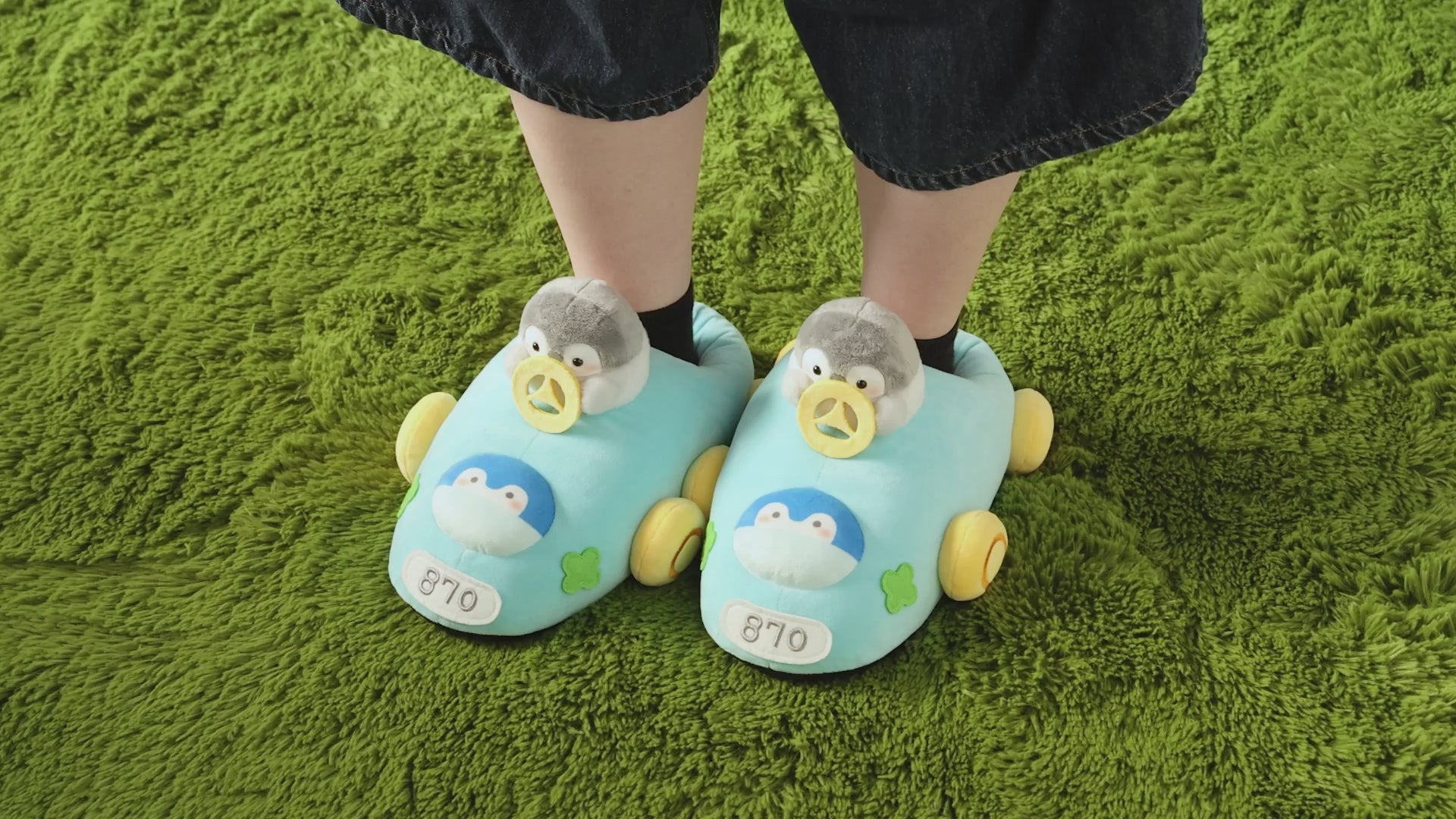 Koupen-chan Plush Room Shoes Soft Character Slippers One Size