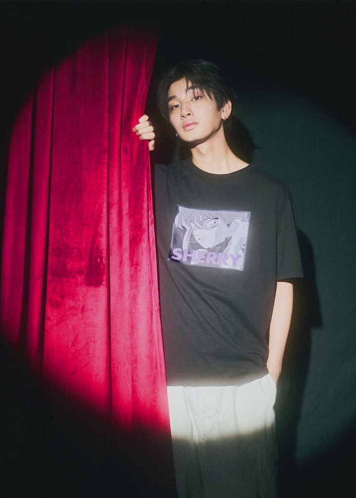 Detective Conan Sherry Unisex T-Shirt Black Graphic Print Tee