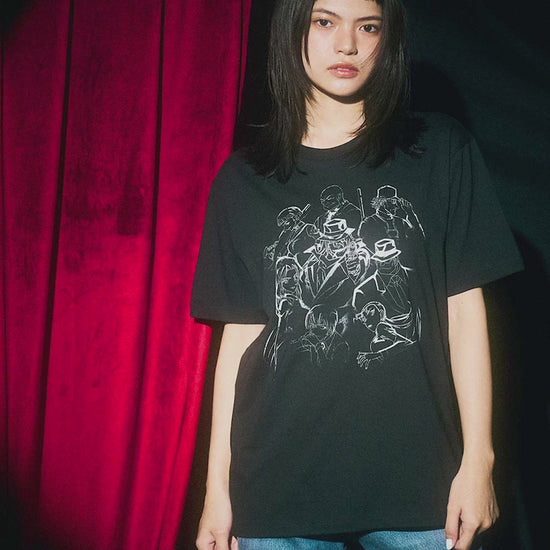Graniph Unisex Detective Conan Black Organization T-Shirt Black