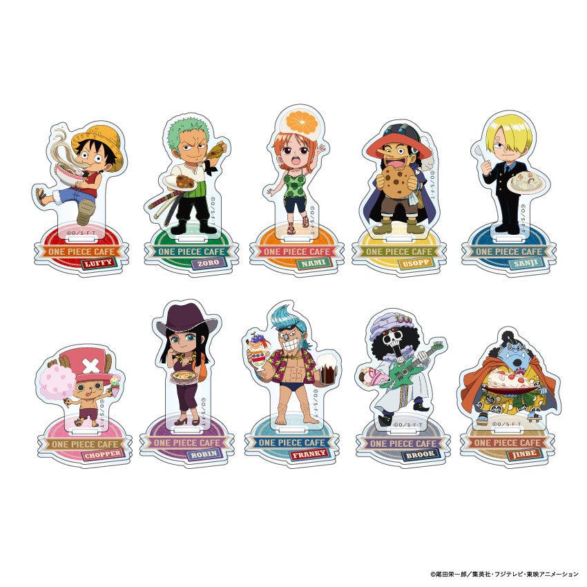 Trading mini character acrylic stands (10 types/ Random)- One Piece Cafe