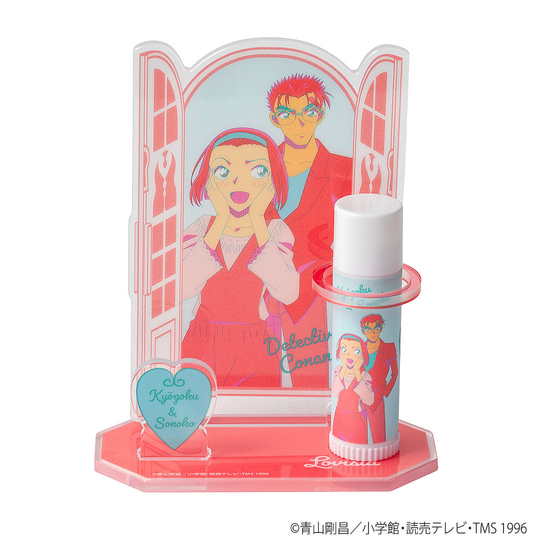 Detective Conan Lip Cream & Lip Stand Set (Citrus Mint Flavor) - Kyougoku & Sonoko